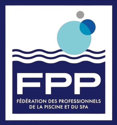 Logo de la Fédération des Professionnels de la Piscine et du Spa (FPP), label professionnel piscine